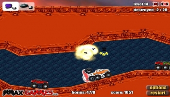 Flash játékok - Monster Trucks Attack