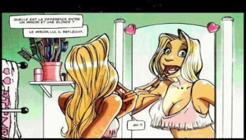 La différence entre un miroir et une blonde