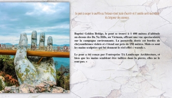 Golden Bridge, un pont à couper le souffle au Vietnam